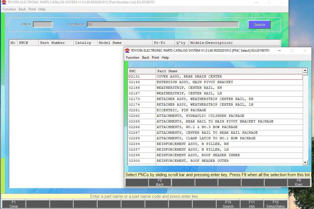 Toyota Lexus Parts Catalog