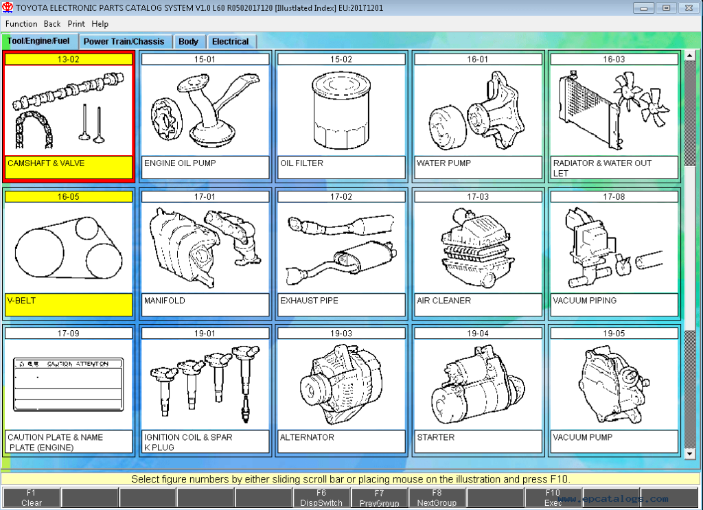 Toyota Lexus Parts Catalog