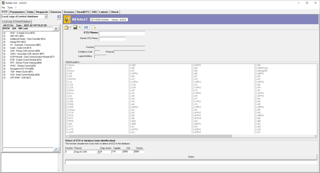 DDT2000 Renault Nissan Diagnostic Software