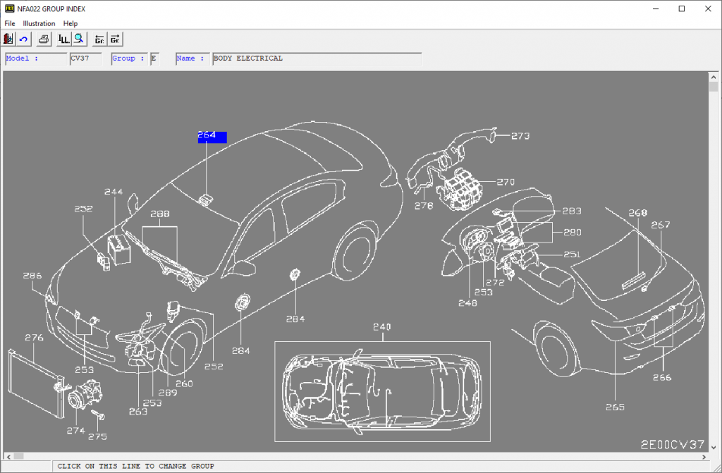 Nissan Infiniti Electronic Parts Catalog EPC
