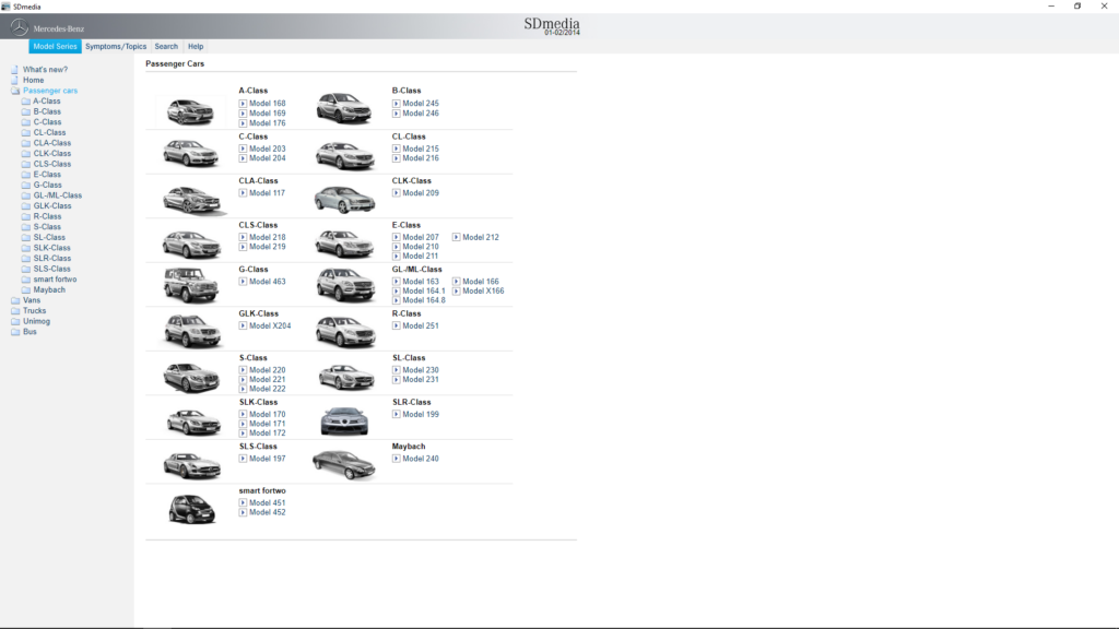 Mercedes-Benz SDmedia Passenger Cars