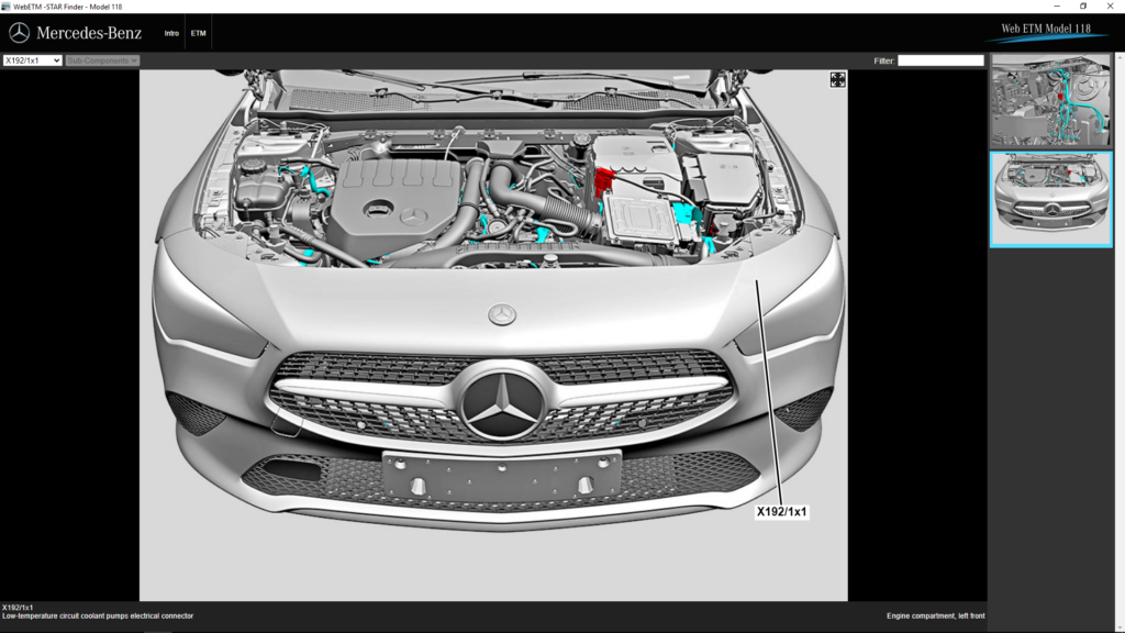 Mercedes-Benz Starfinder Low-Temperature Circuit Coolant Pumps Electrical Connector