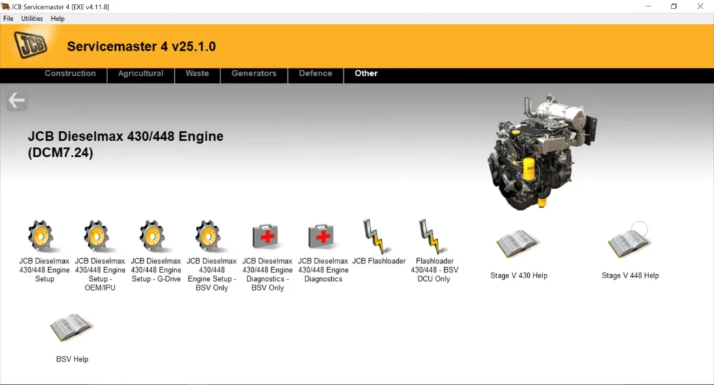 JCB ServiceMaster 4 agricultural tractor diagnostics