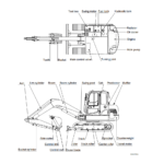 Hyundai Crawler Excavator R55-7 Service Repair & Operating Manual