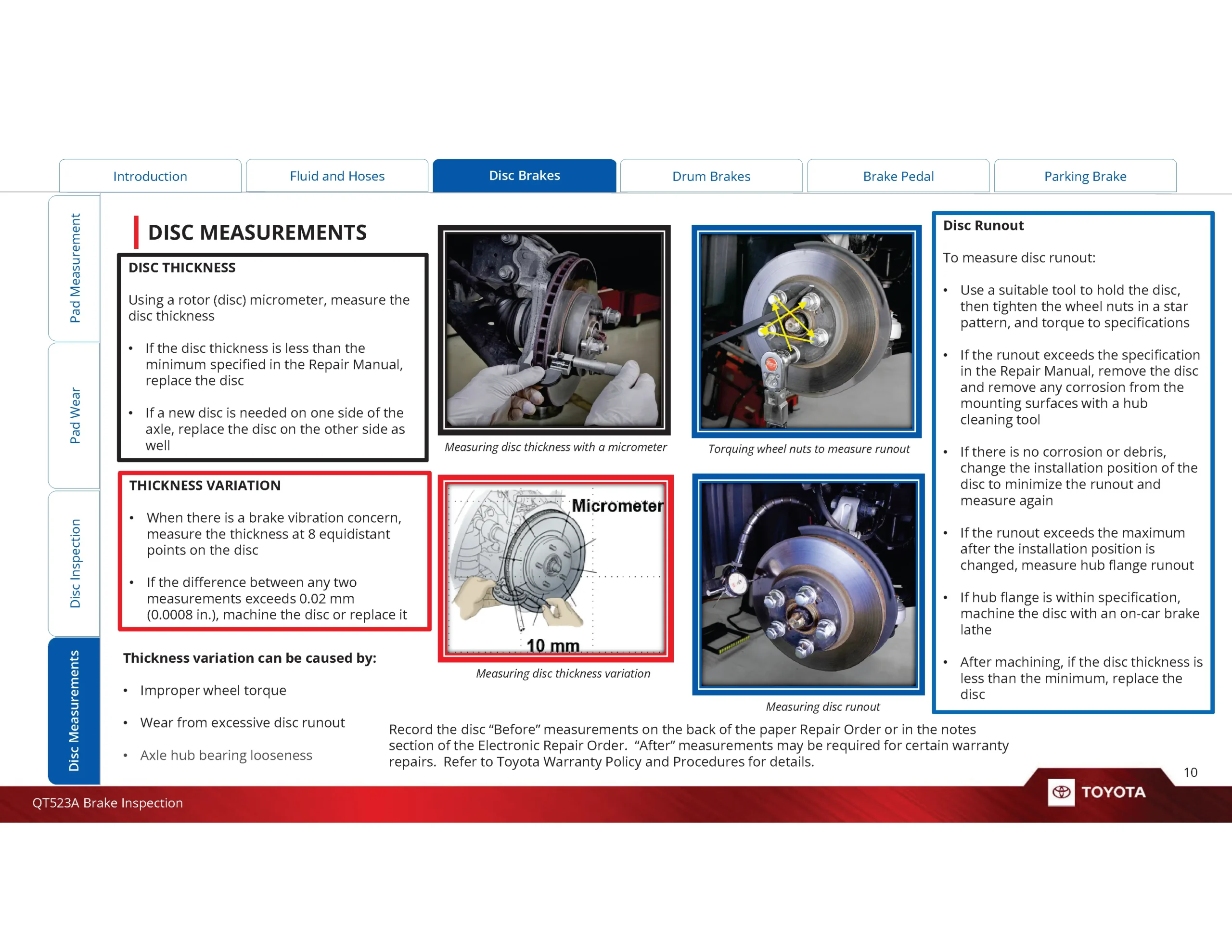 Toyota Prius Prius Prime 2023–2024 Workshop Service Repair Manual - Disc Brakes