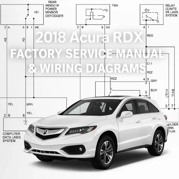 Acura RDX 2018 Factory Service Manual & Wiring Diagrams PDF