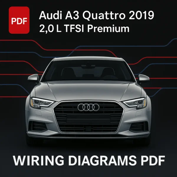 Audi A3 Quattro 2019 Wiring Diagrams PDF 2.0L TFSI Premium