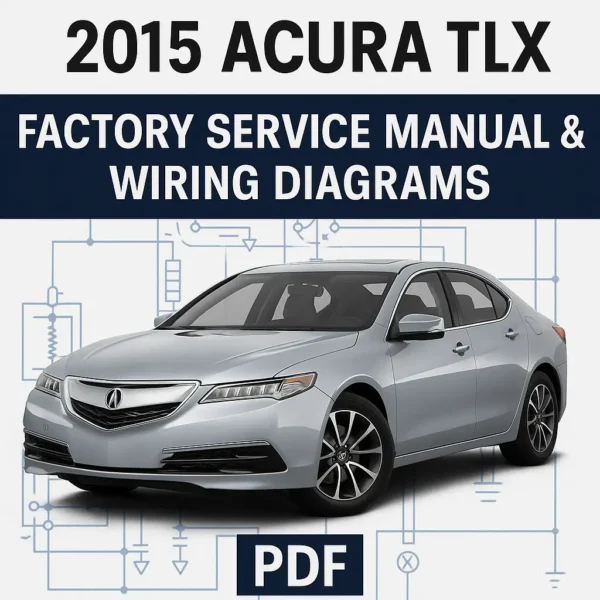 2015 Acura TLX Factory Service Manual & Wiring Diagrams PDF 2.4L & 3.5L Engines