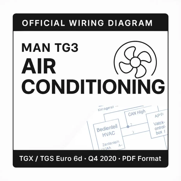 MAN TG3 Air Conditioning Wiring Diagram – TGX TGS Euro 6d (Q4 2020)