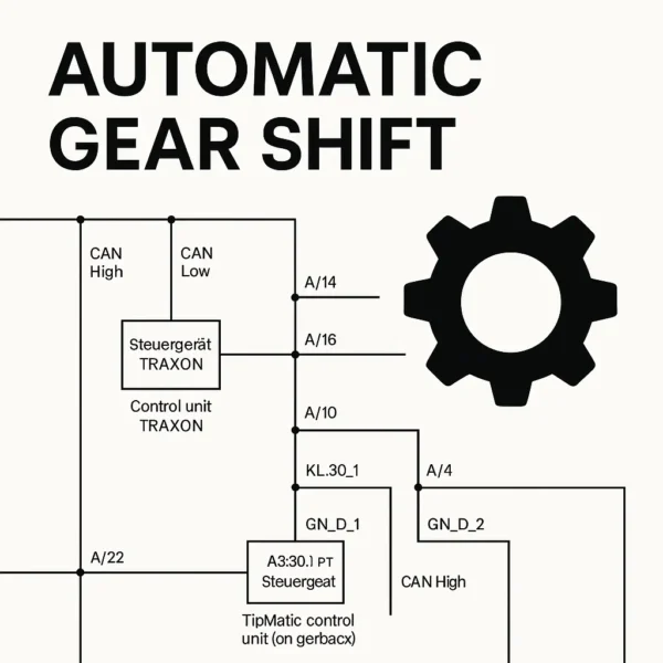 MAN TG3 Automatic Gear Shift Wiring Diagrams – TGX TGS Euro 6d (Q4 2020)