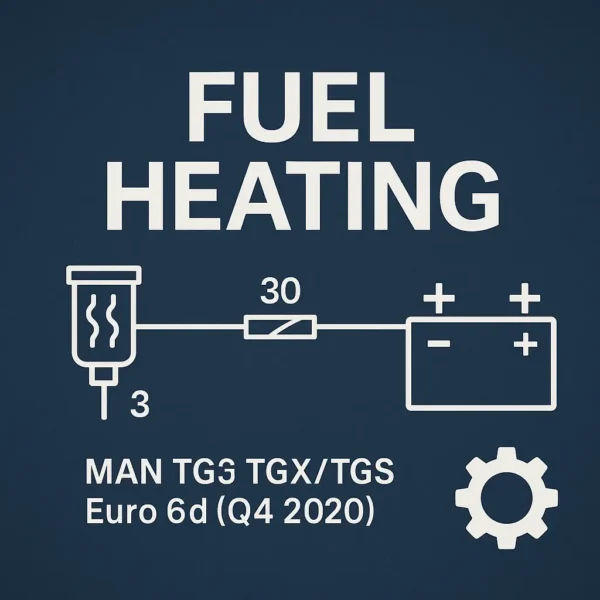 MAN TG3 Fuel Heating Wiring Diagram – TGX TGS Euro 6d (Q4 2020)