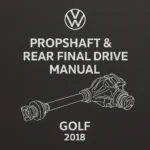 VW Golf Propshaft & Rear Final Drive Workshop Manual PDF (Edition 04.2018)