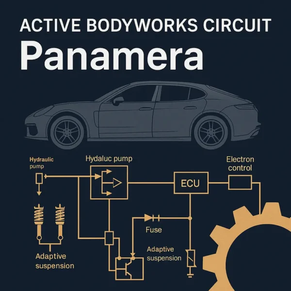 Porsche Panamera Active Bodyworks Circuit – Hydraulic & Electronic Schematic