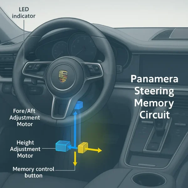Porsche Panamera 2015-2016 Steering Column Memory System Wiring Manual