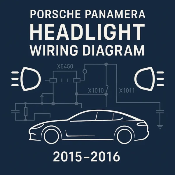 Porsche Panamera Headlight Wiring Diagram (2015–2016)