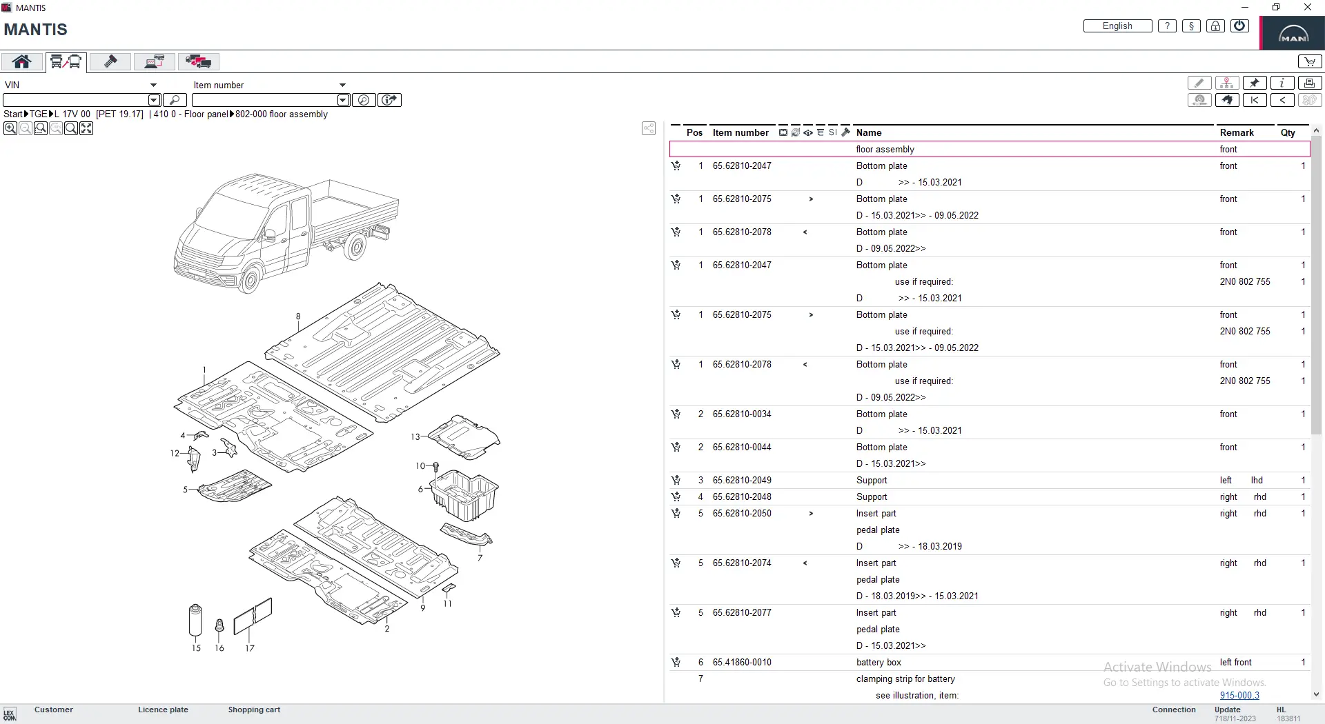 Man Mantis Electronic Parts Catalogue