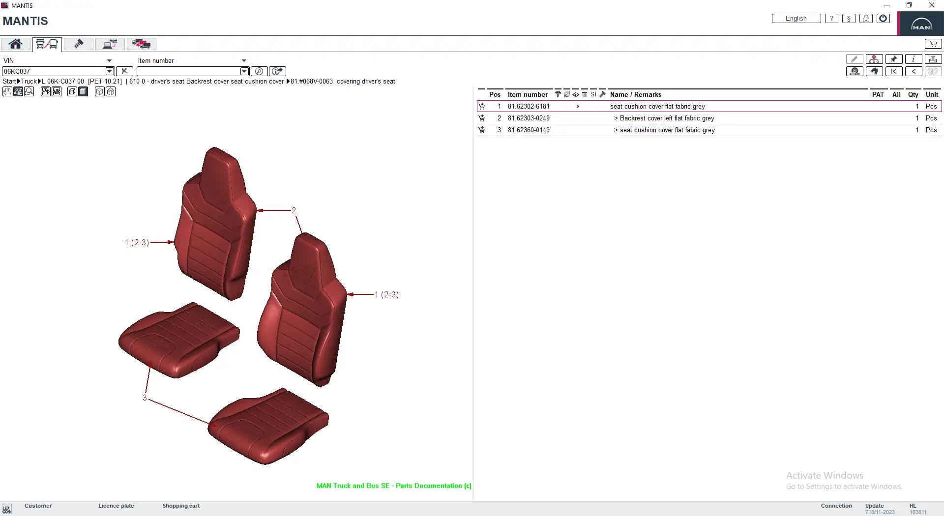Man Mantis Electronic Parts Catalogue