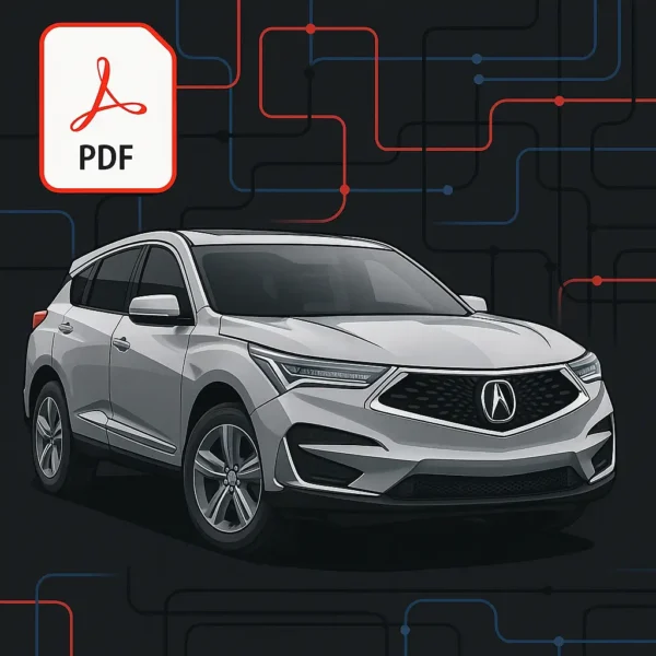 Acura RDX 2020 Factory Service Manual & Wiring Diagrams PDF