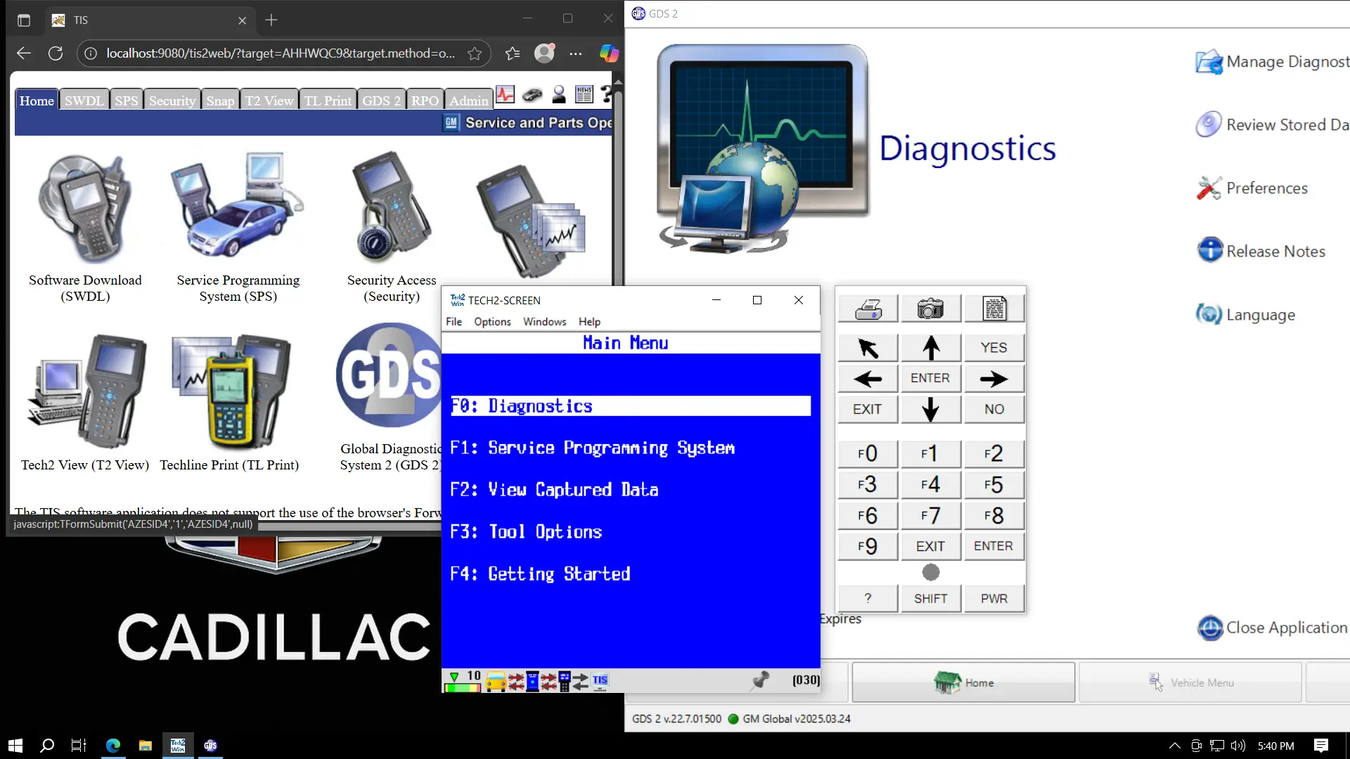 Complete GM dealer-level diagnostics environment