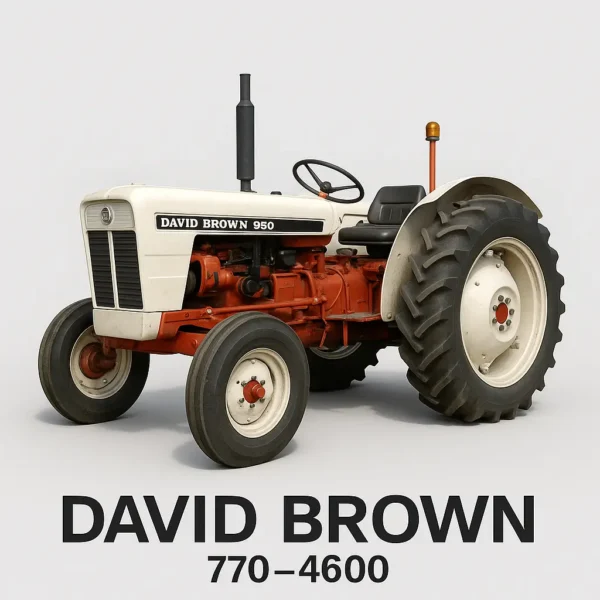 David Brown 770–4600 Tractor Shop Manual PDF Engine Rebuild, Hydraulics & Electrical Systems