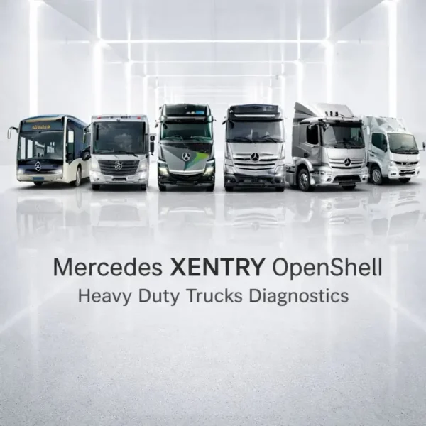 Mercedes XENTRY OpenShell XDOS diagnostics for heavy duty trucks and buses