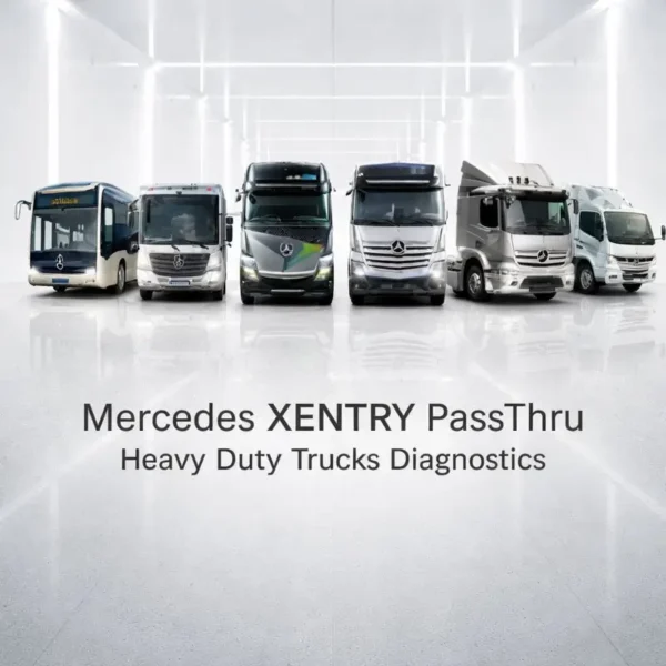Mercedes XENTRY PassThru XPT diagnostic system for heavy duty trucks and buses